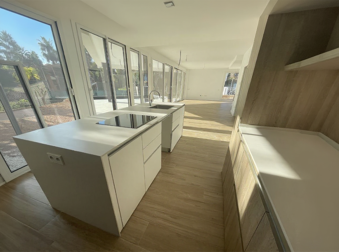 Cocina moderna con isla